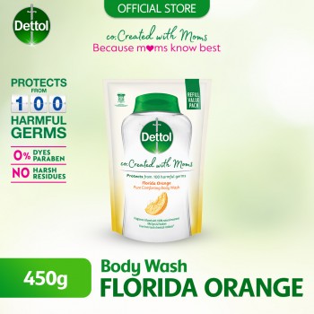 Dettol Co-Created with Mom Citrus Shower Gel Refill Pack - 450g	