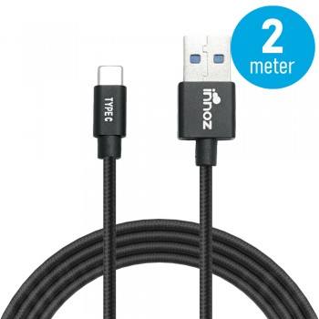 InnozÂ® InnoLink USB 3.1 to Type-C 5Gbps Super Speed Transfer &amp; 5V/3A  High Speed Charging Cable - Black (2m)