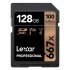 Lexar 667X Professional 128GB U3 V30  SDXCâ„¢ UHS-I Memory Cards (up to 100MB/s read, Write 90MB/s)