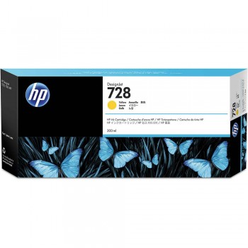 HP 728 300-ml Yellow DesignJet Ink Cartridge (F9K15A)