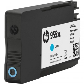 HP 955XL Cyan Original Ink Cartridge (L0S63AA)