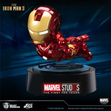 [SPECIAL EDITION] Beast Kingdom EA-040SP Marvel Studios: The First Ten Years Edition Iron Man MK3 Egg Attack Magnetic Floating Figure EA-040 (Chrome Version)