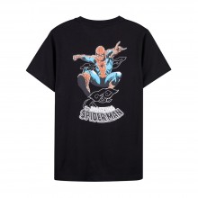 Marvel Comics Series Spider-Man Ink Painting Tee (Black, Size S)