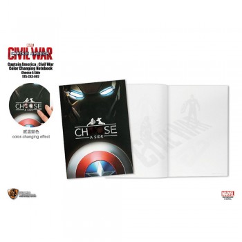 Marvel Captain America 3 Color Changing Notebook 002 - Choose A Side (STA-CA3-002)