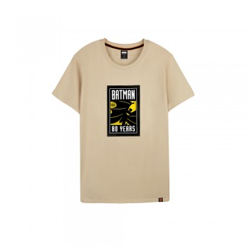 Batman Series: 80TH Logo Tee (Khaki, Size L)