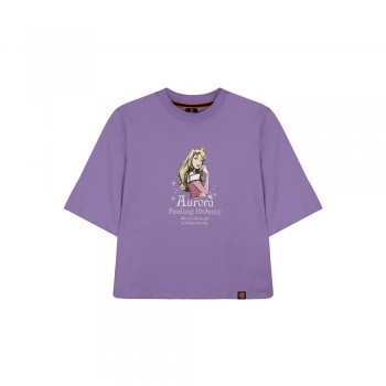 Disney Princess Series: Sleeping Beauty Women Tee (Purple, Size S)