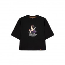 Disney Princess Series: Snow White Women Tee (Black, Size L)