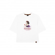 Disney Princess Series: Snow White Women Tee (White, Size XL)