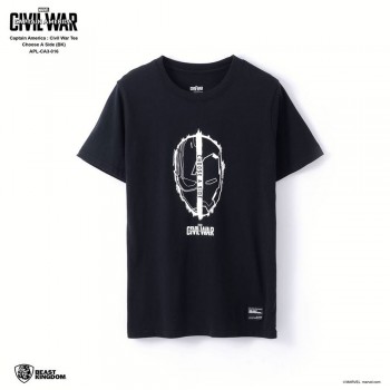 Marvel Captain America: Civil War Tee Choose A Side - Black, Size S (APL-CA3-016)