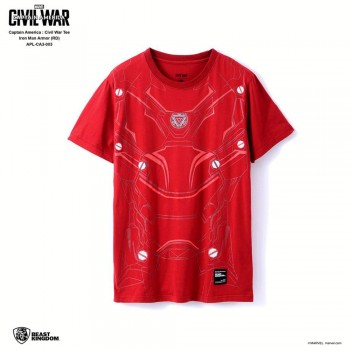 Marvel Captain America: Civil War Tee Iron Man Armor - Red, Size XL (APL-CA3-003)