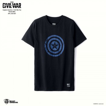 Marvel Captain America: Civil War Tee Shield - Black, Size M (APL-CA3-027)