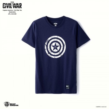 Marvel Captain America: Civil War Tee Shield - Blue, Size XL (APL-CA3-028)